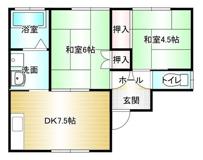 福岡県飯塚市鹿毛馬【アパート】の間取り