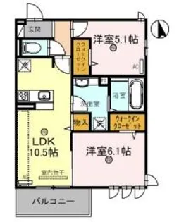 マロード亀岡駅北【3階】の間取り