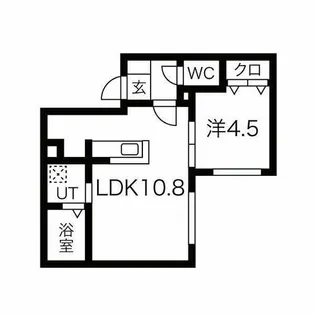 Lien新さっぽろ【4階】の間取り