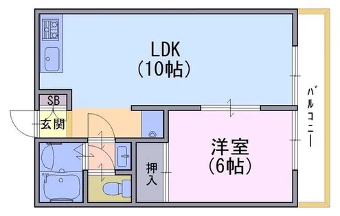 和泉殿ハイツ【201号室】の間取り