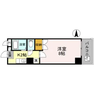 コモドエスぺシオ勝山【5階】の間取り