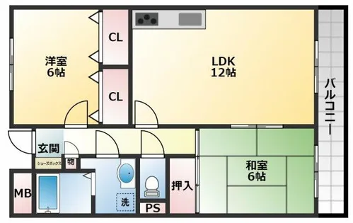 メゾン・ド・プリマベーラ【6階】の間取り