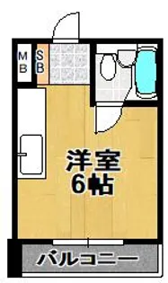 サントピア大正3【6階】の間取り