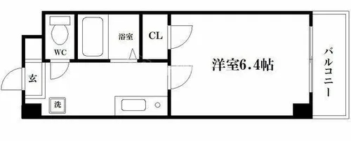 プレミアム堀江【8階】の間取り