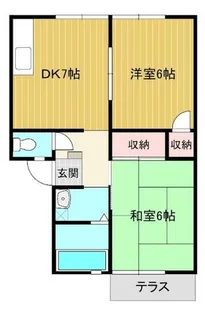 ガーデンブライト C【1階】の間取り