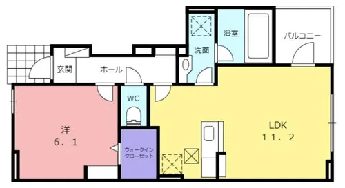 メゾンルミエール【1階】の間取り