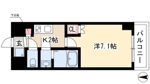 リヴシティ栄弐番館【10階】の間取り