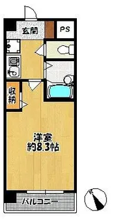 クレセントヒル・イースト【4階】の間取り