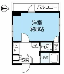 ハピネス武庫之荘西【2階】の間取り