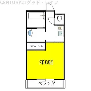 プリーザントハウスJ-5【202号室】の間取り