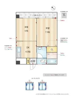 梅野コーポ【203号室】の間取り