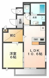 アンティークショコラ3番館【1階】の間取り