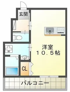 カプラン福井【1階】の間取り