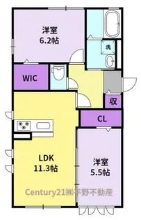 ロイヤルヴィラV【1階】の間取り