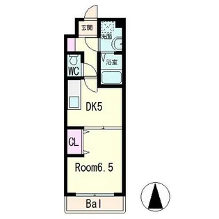 ALTA南草津ビュー【6階】の間取り