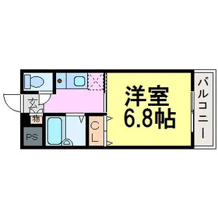 クレアール立花【1階】の間取り