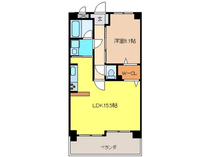 BELLE VILLE Ⅵ【2階】の間取り