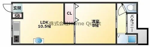 教興寺マンション【3階】の間取り