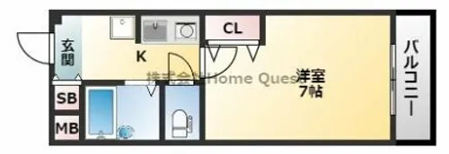 SANTO LALUZ CHODO【1階】の間取り