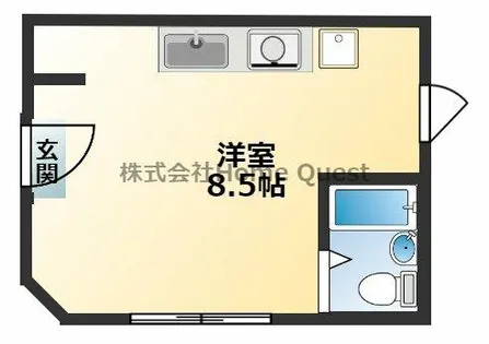 1Rの間取り画像