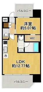 プレジオ大正【12階】の間取り