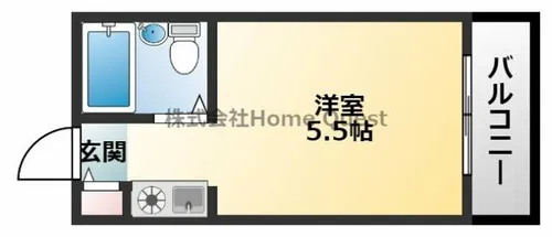 ロータリーマンション永和【7階】の間取り