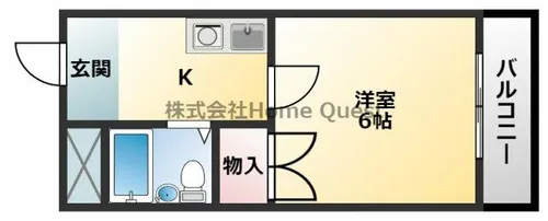 OMレジデンス八戸ノ里【2階】の間取り