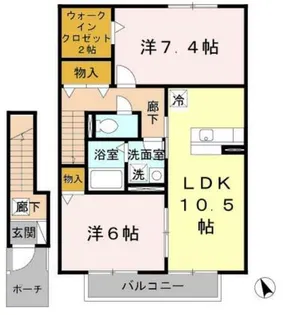 ハイムエルピスⅡ【2階】の間取り
