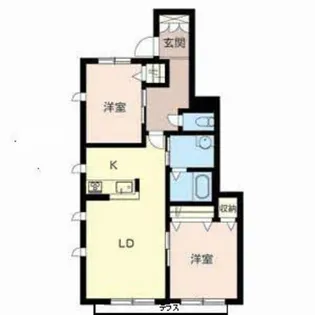 グランドゥール英賀保【1階】の間取り