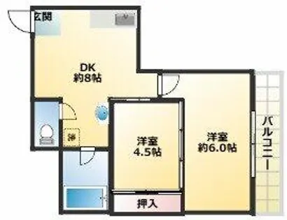 ローズハイツ【3階】の間取り