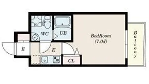 セレニテ上町台【9階】の間取り
