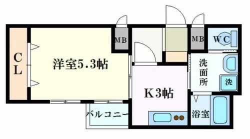 ノアール リシェ【2階】の間取り