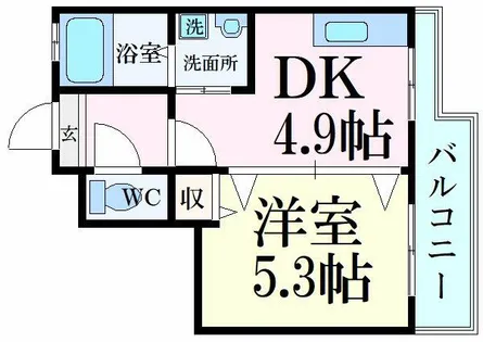 ULTYPURE【2階】の間取り