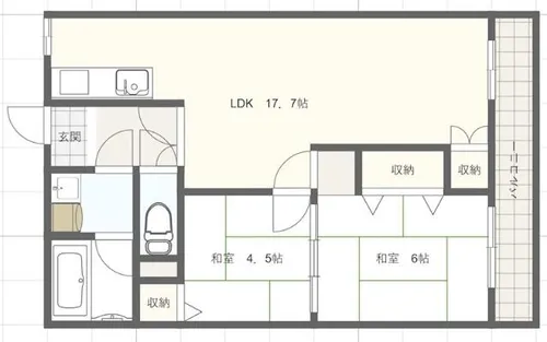 ブエナビスタ姫路【3階】の間取り