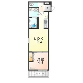 シャルム コート【1階】の間取り