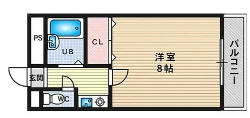 セントラル淀川【4階】の間取り