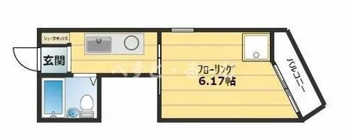 サングレイス西新町【2階】の間取り
