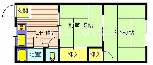 第2山楽荘【2階】の間取り