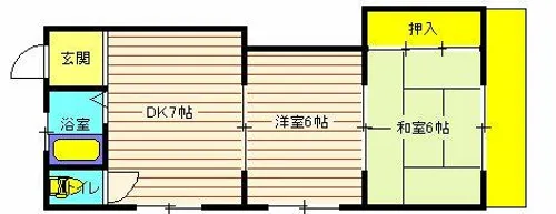 明石ロイヤルマンション【3階】の間取り