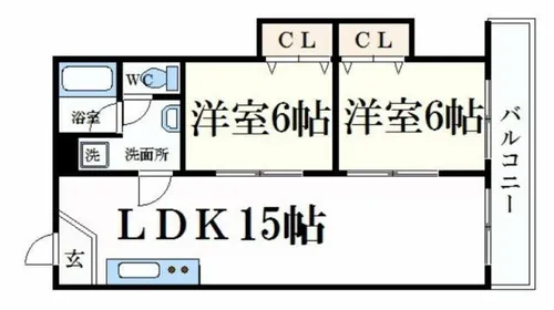 ペシュ七番館【4階】の間取り