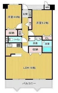 サニーガーデン【4階】の間取り