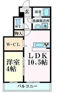 サンハイム【1階】の間取り