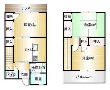 ハイマートカーサ【H号室】の間取り