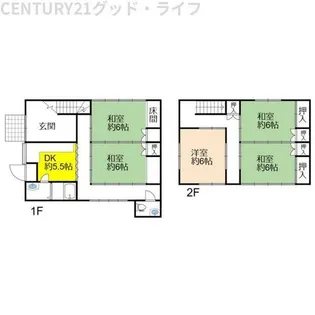 滋賀県長浜市分木町【一戸建】の間取り