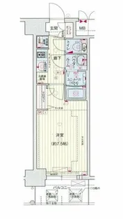 プレサンス堺筋本町センティス【15階】の間取り