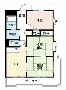 成瀬ハイツⅡ【403号室】の間取り