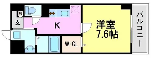 ラ ギザロ【6階】の間取り