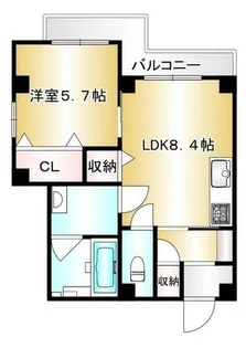 コンフォルタ楠葉【2階】の間取り