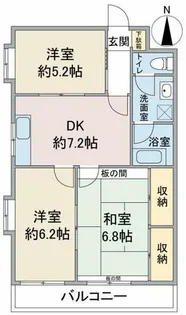 華寿美乃郷【205号室】の間取り