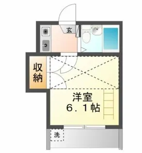 西羽田ヴィレッジ【104号室】の間取り